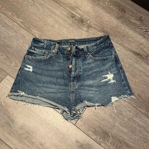 Wild Fable Blue Distressed Jean Shorts